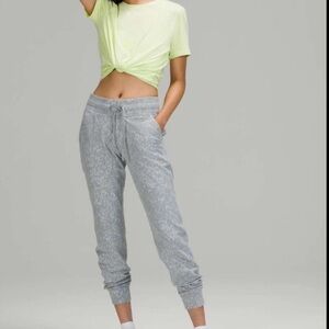 Lululemon NWT Ready to Rulu HR 7/8 Jogger Speckle Spritz Jacquard Rhino Grey 10